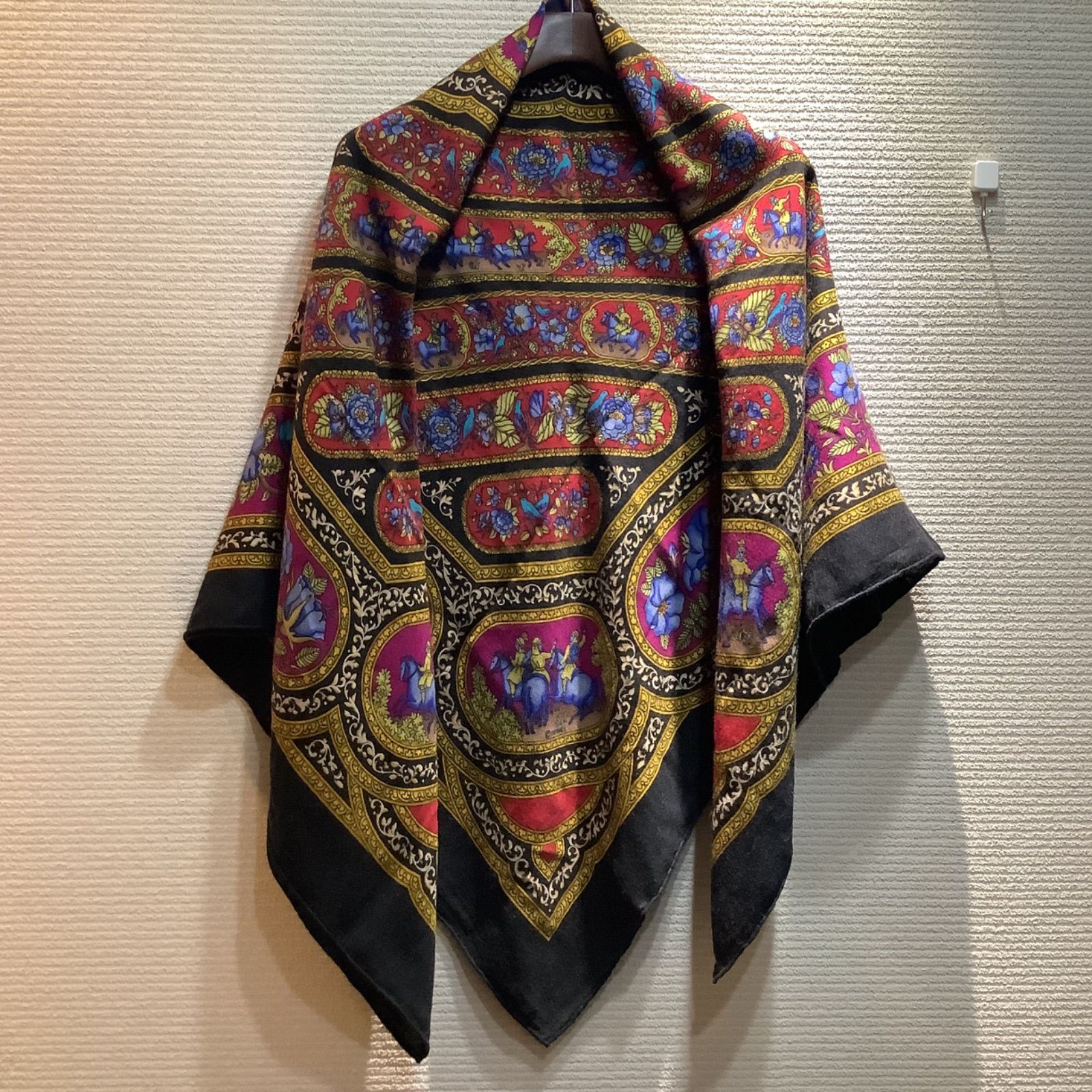 HERMES エルメス カレ140×140 ウールシルク 希少☆エルメス カレ140