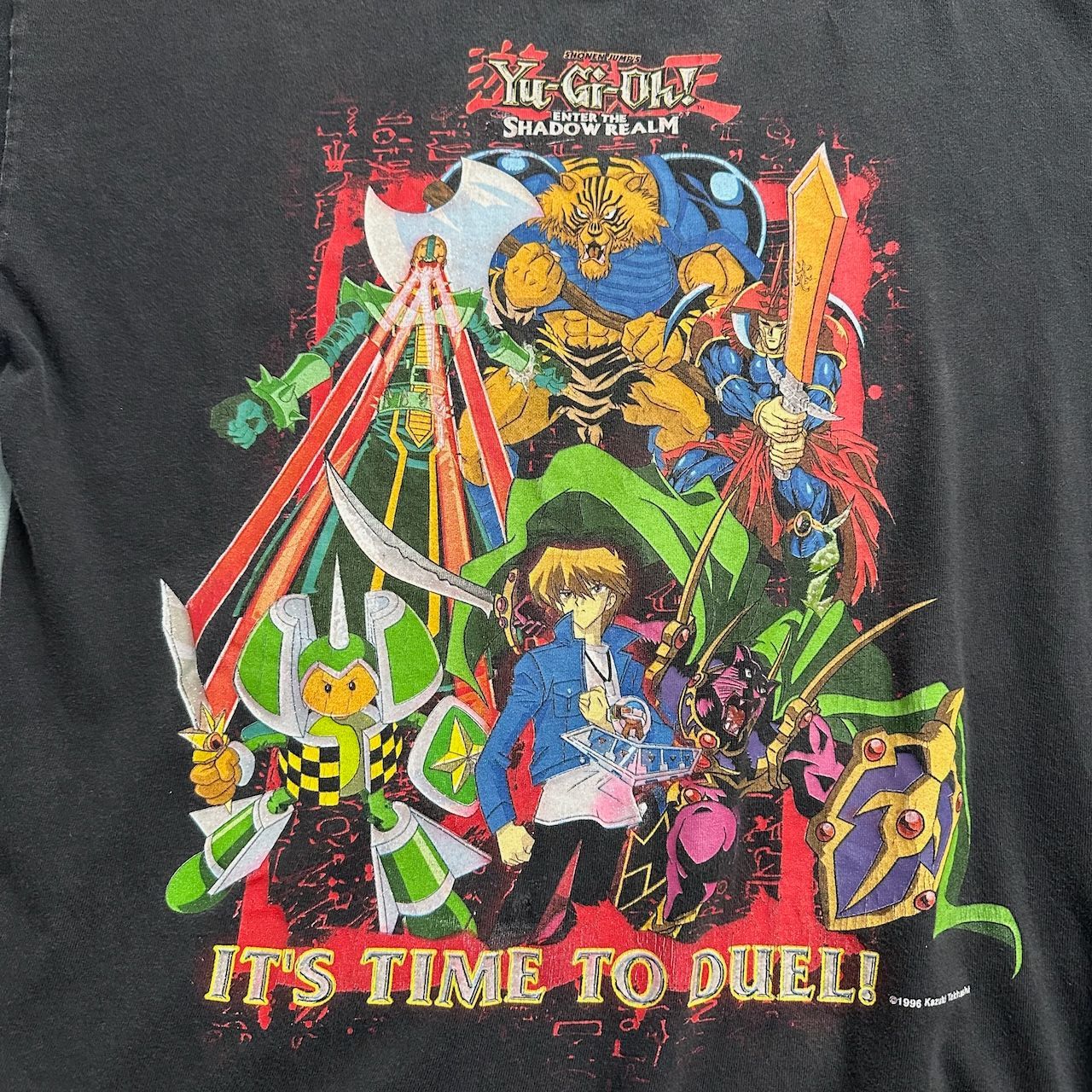 遊戯王 城之内 Lサイズ程度 アニメTシャツ 黒 - メルカリ