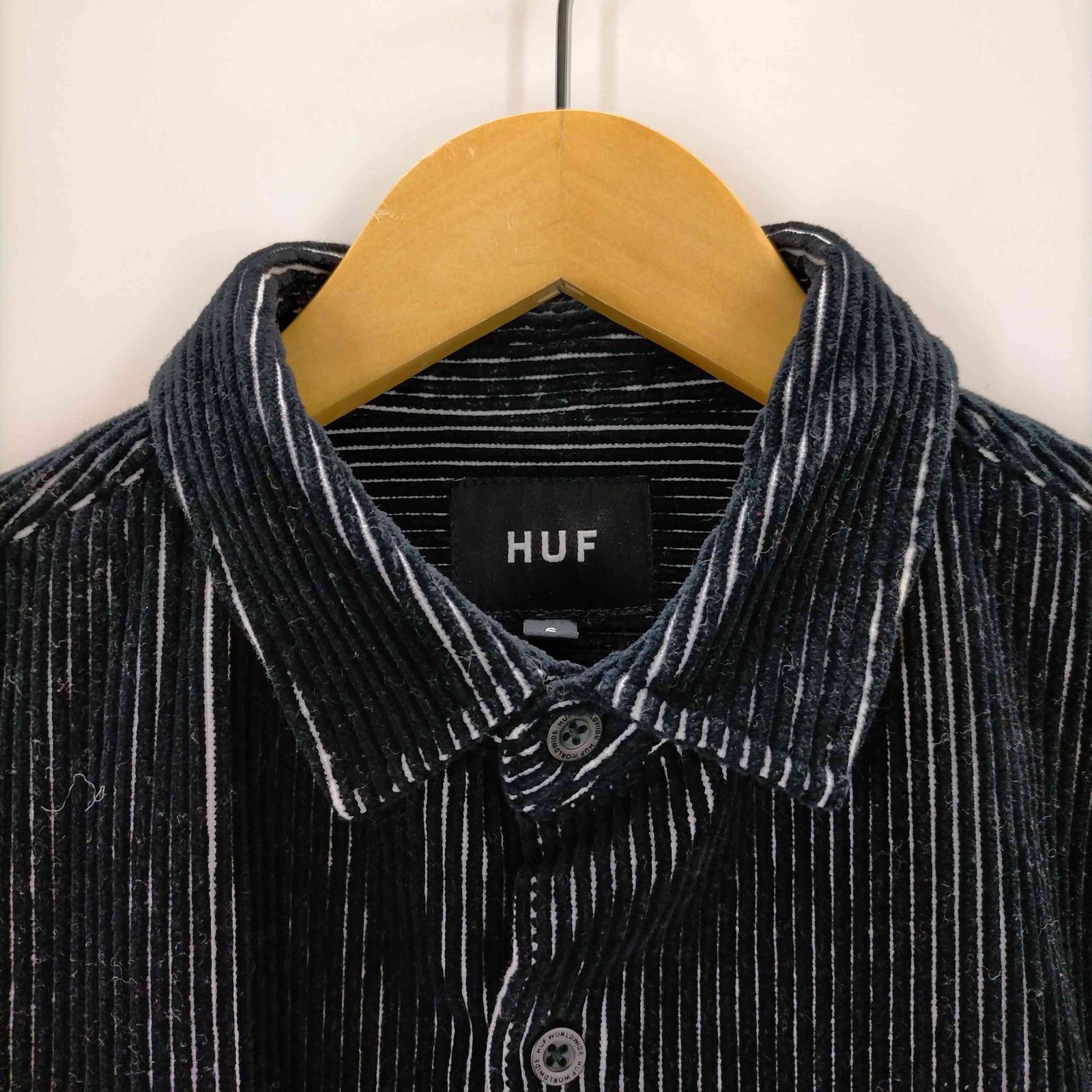 ハフ HUF BAR LOGO TWO CORD SHIRT メンズ JPN：S