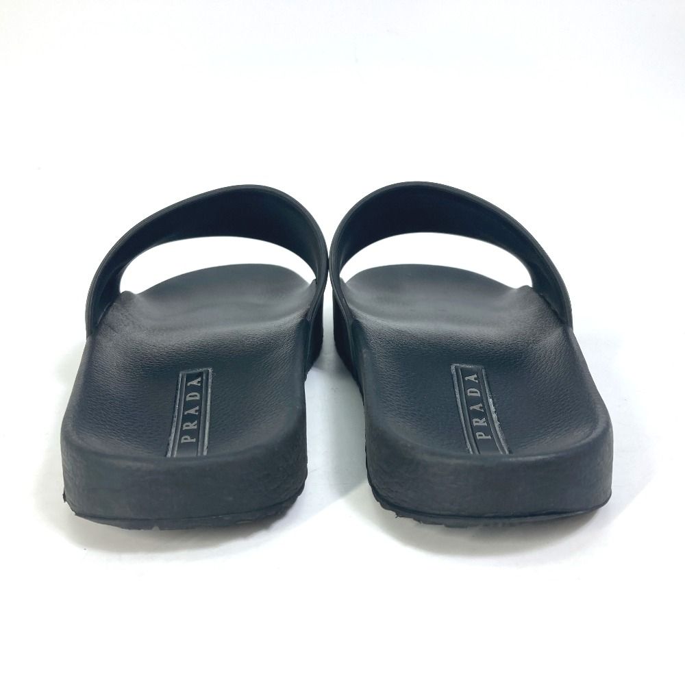 PRADA ブラック ラバー サンダル PRADA プラダ サンダル ロゴ 4X3102 ラバー - メルカリ
