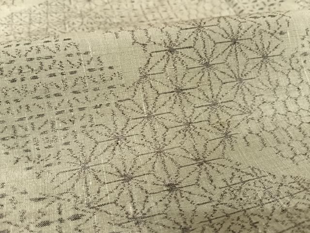 平和屋着物○本場小千谷紬 吉祥文 麻の葉 正絹 逸品 AAAT9511np - メルカリ