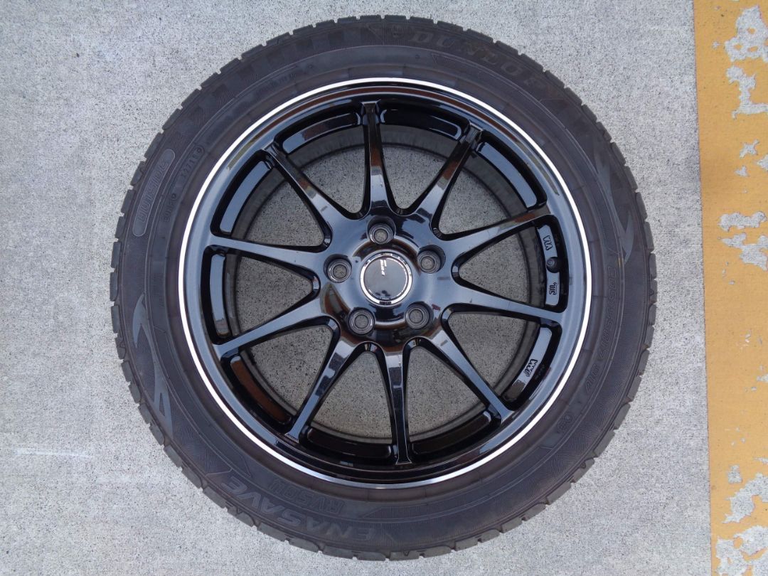 29600円 7J-17インチ 5H114.3 +38 JPstyle R10 205/55R17 エナセーブ RV504 中古 タイヤ アルミ ホイール 4本  90系ノアヴォクシーなどに♪