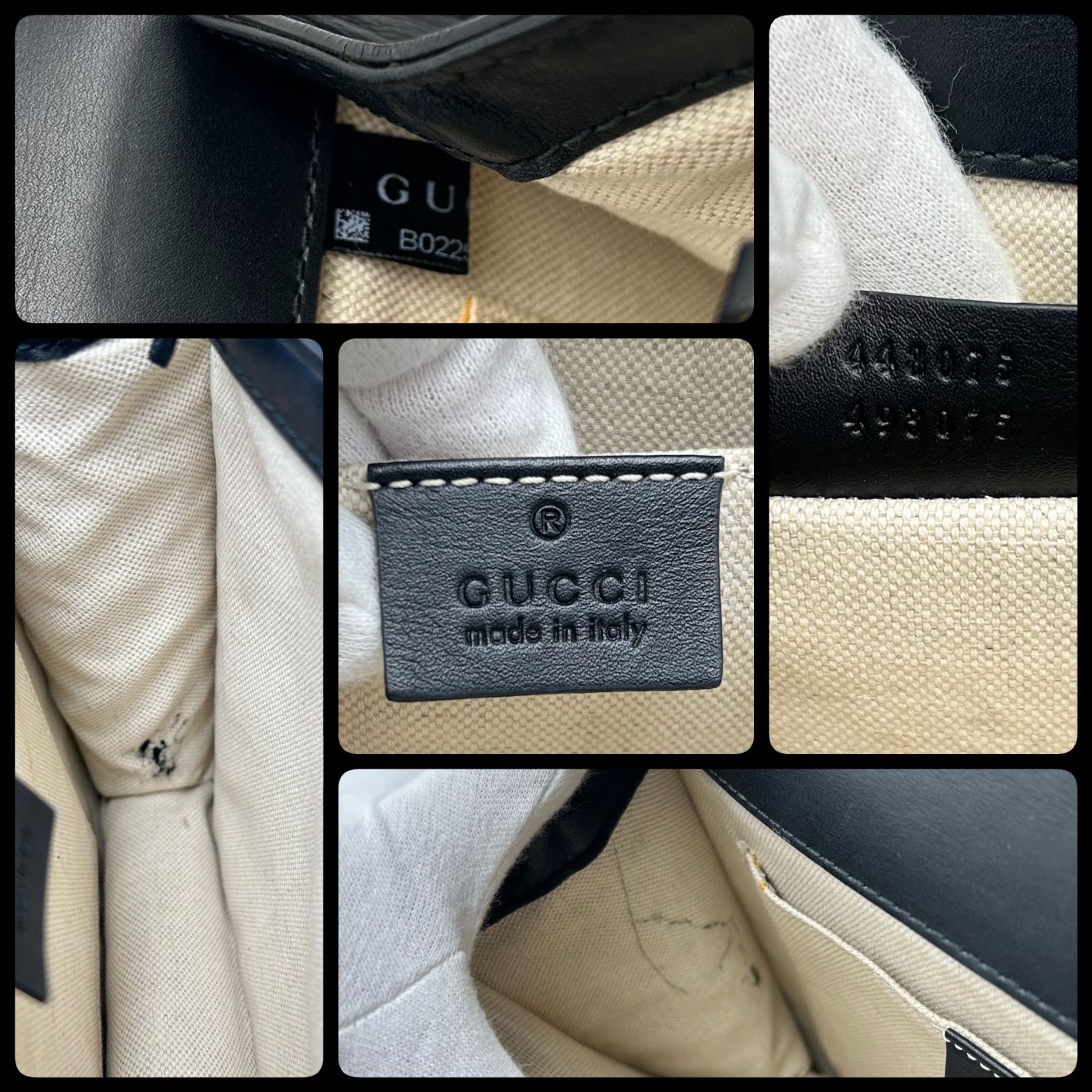 極美品 GUCCI グッチ ディオニュソス バンブー ハンドバッグ 