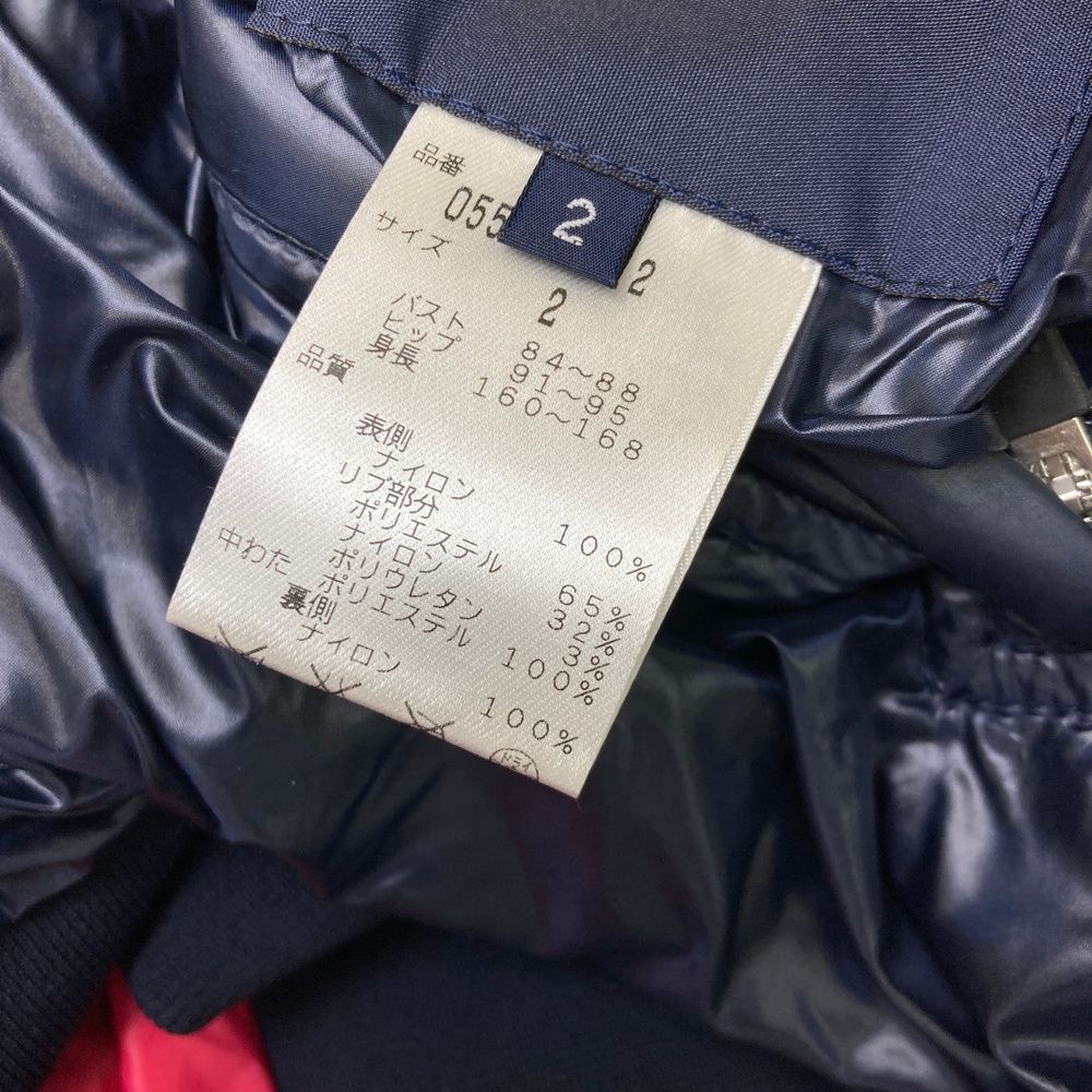 5☆大好評！ サイズ 2 PEARLY GATES パーリーゲイツ 2WAYリバーシブル スニードジャック ジャケット ネイビー系 240101496393 ゴルフウェア レディース ストスト 新品続々入荷中！