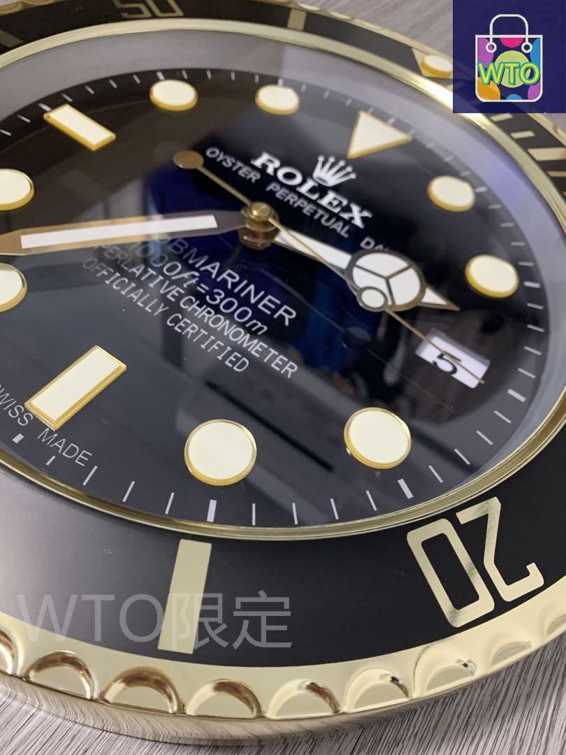 ロレックス ROLEX 掛け時計 サブマリーナブラック-WTO輸入1