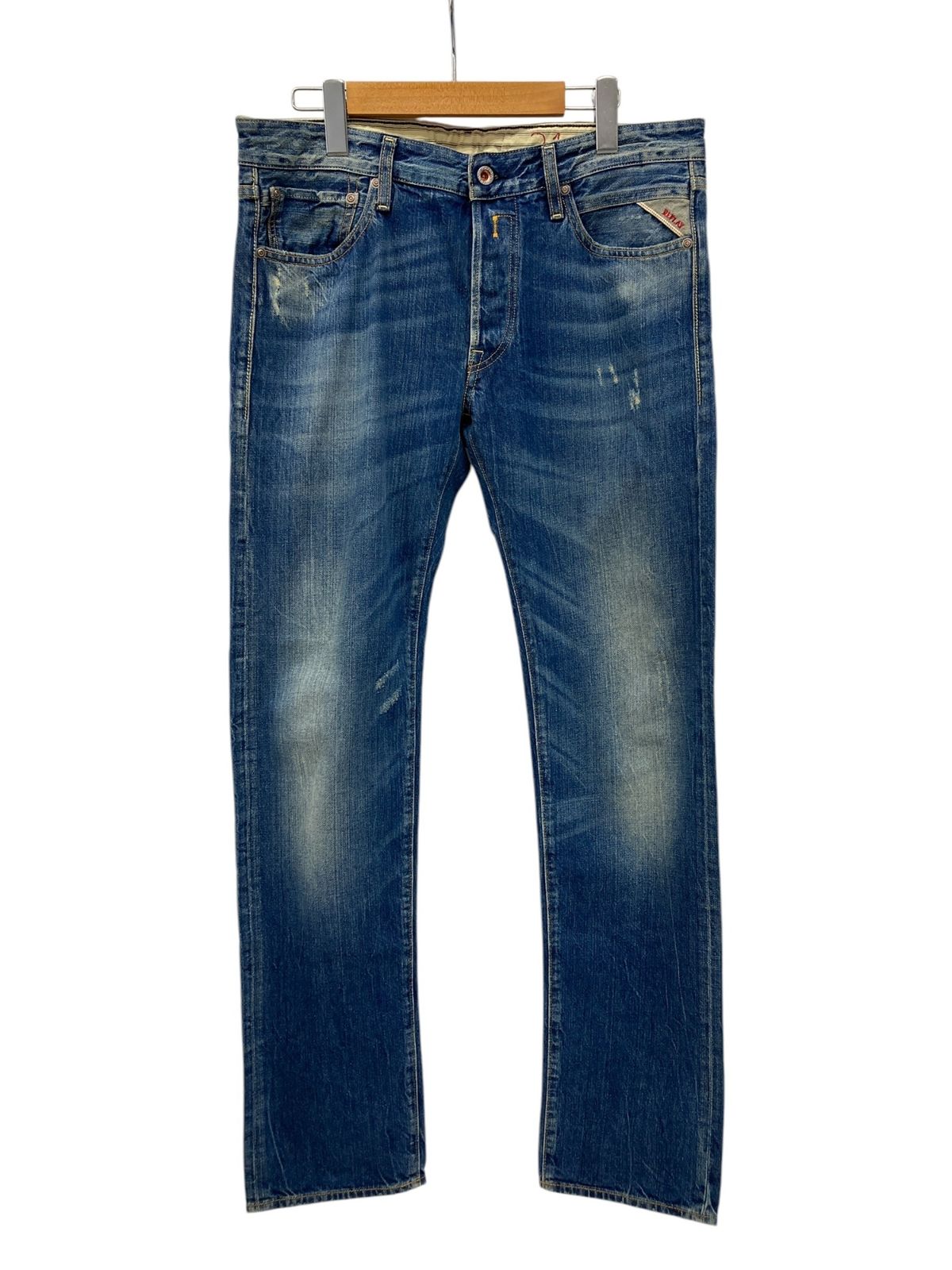 REPLAY (リプレイ) Lenrick Jeans ボタンフライ スリムロング デニム