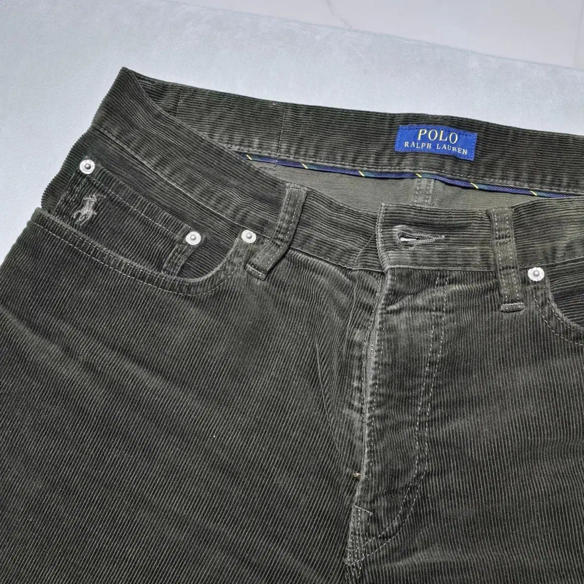 ポロ ラルフローレン ソルリ SULLI スリム コーデュロイ パンツ 32 カーキ