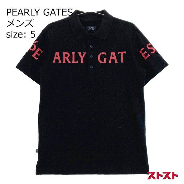 PEARLY GATES パーリーゲイツ 2022年モデル 半袖ポロシャツ ブラック系 5 [240101139718]#