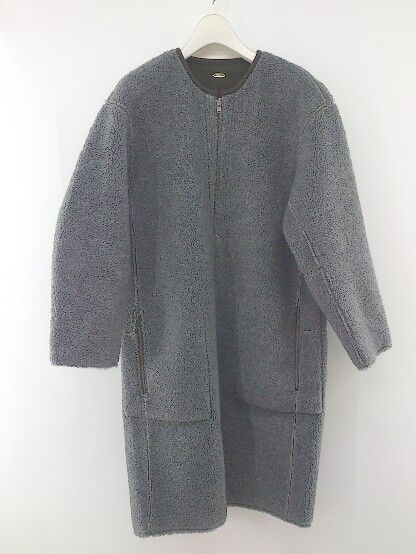 □ MJUKA ミューカ フェイクスウェード ボア リバージブル 長袖 コート