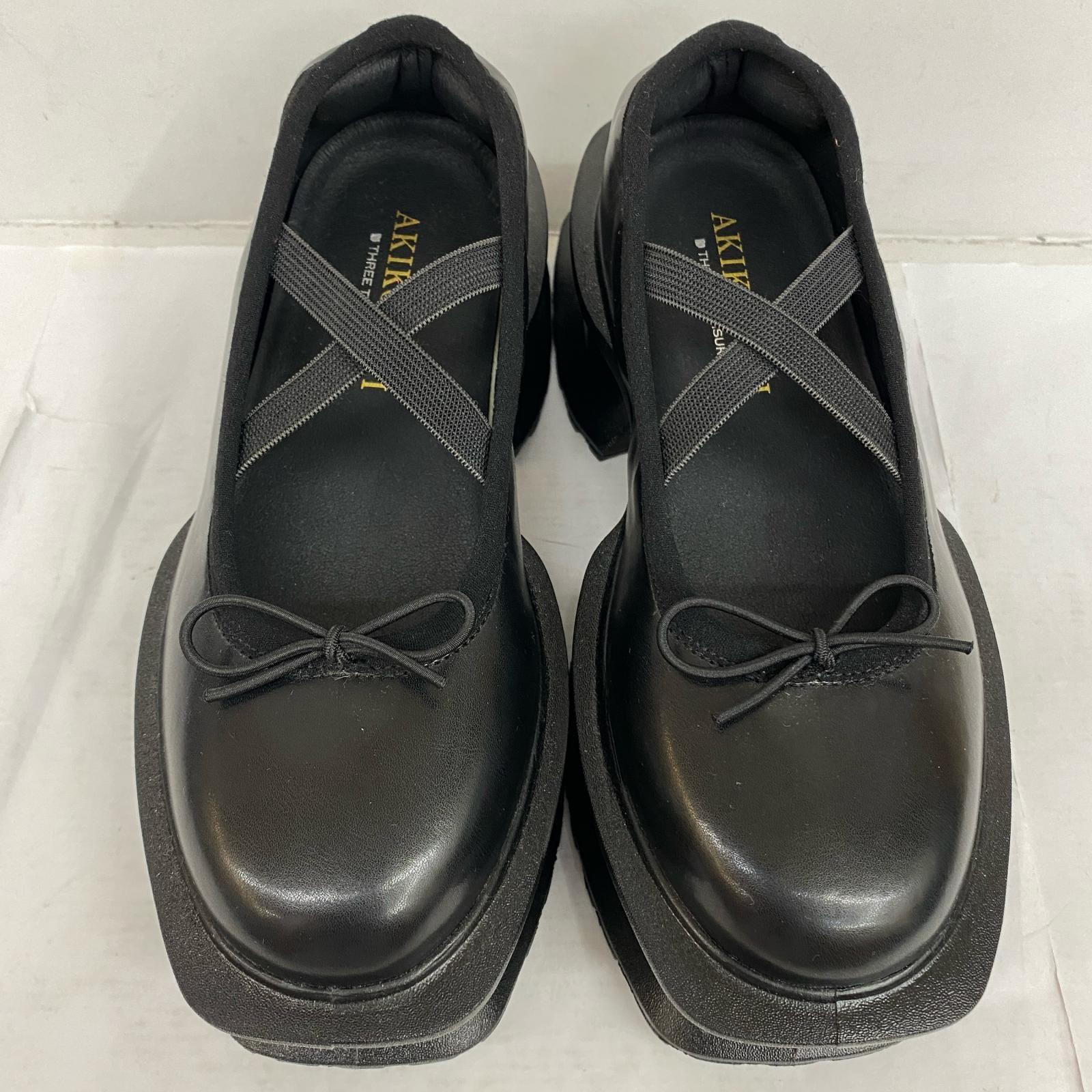 加古川店 バレエシューズ Aerial Ballet faux leather ブラック 128