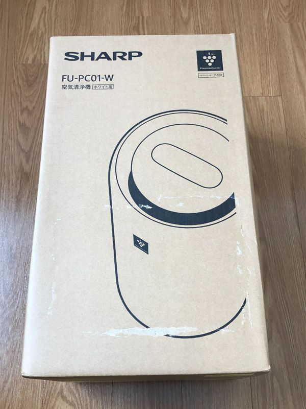 テレビで話題】 SHARP シャープ 空気清浄機 プラズマクラスター 7000 コンパクト ~6畳 ホワイト FU-PC01-W 