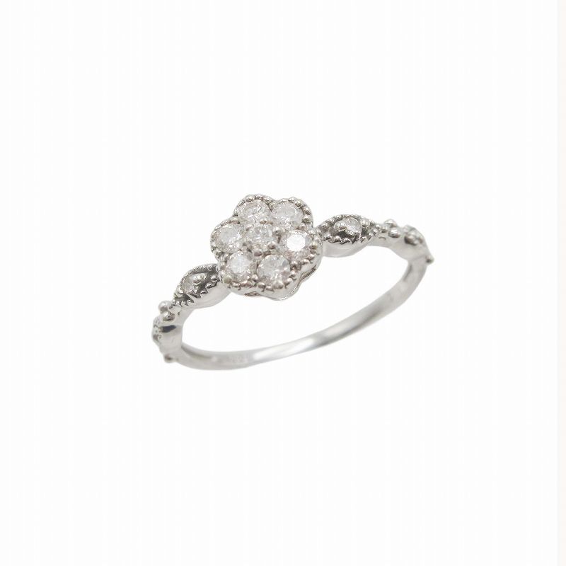 美品 ジュエリーツツミ TSUTSUMI Flower Ring フラワーモチーフ