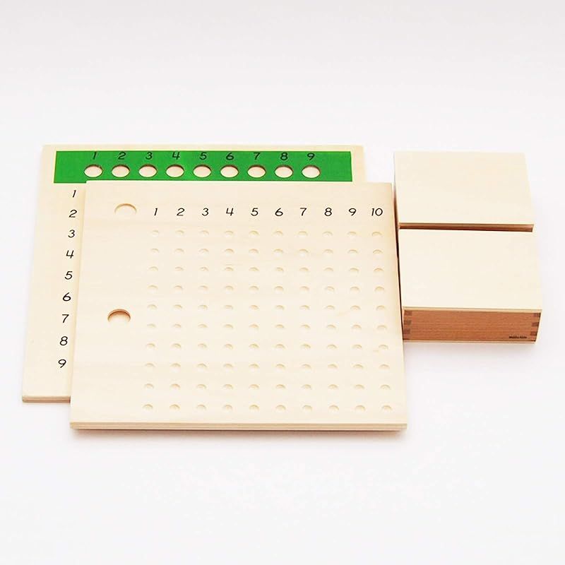 MONTE Kids モンテッソーリ教具 - 掛け算 割り算板セット - Montessori 教育を目的とする教育用品 学習用品 本格教材 算数 モンテキッズ モンテッソーリ教具 - 掛け算 割り算板セット - STEELWINDOWSANDDOORS_COM