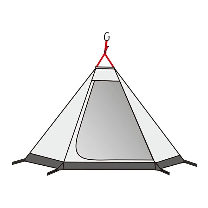 MOBI GARDEN インナー ライトグレー インナーテント ポリエステル製 320×210×185cm 重さ 1.8kg 0