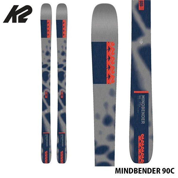 K2 Mindbender 90C スキー 板 K2 [セミファットカービングスキー3点セット]K2 MINDBENDER 90C+SQUIRE