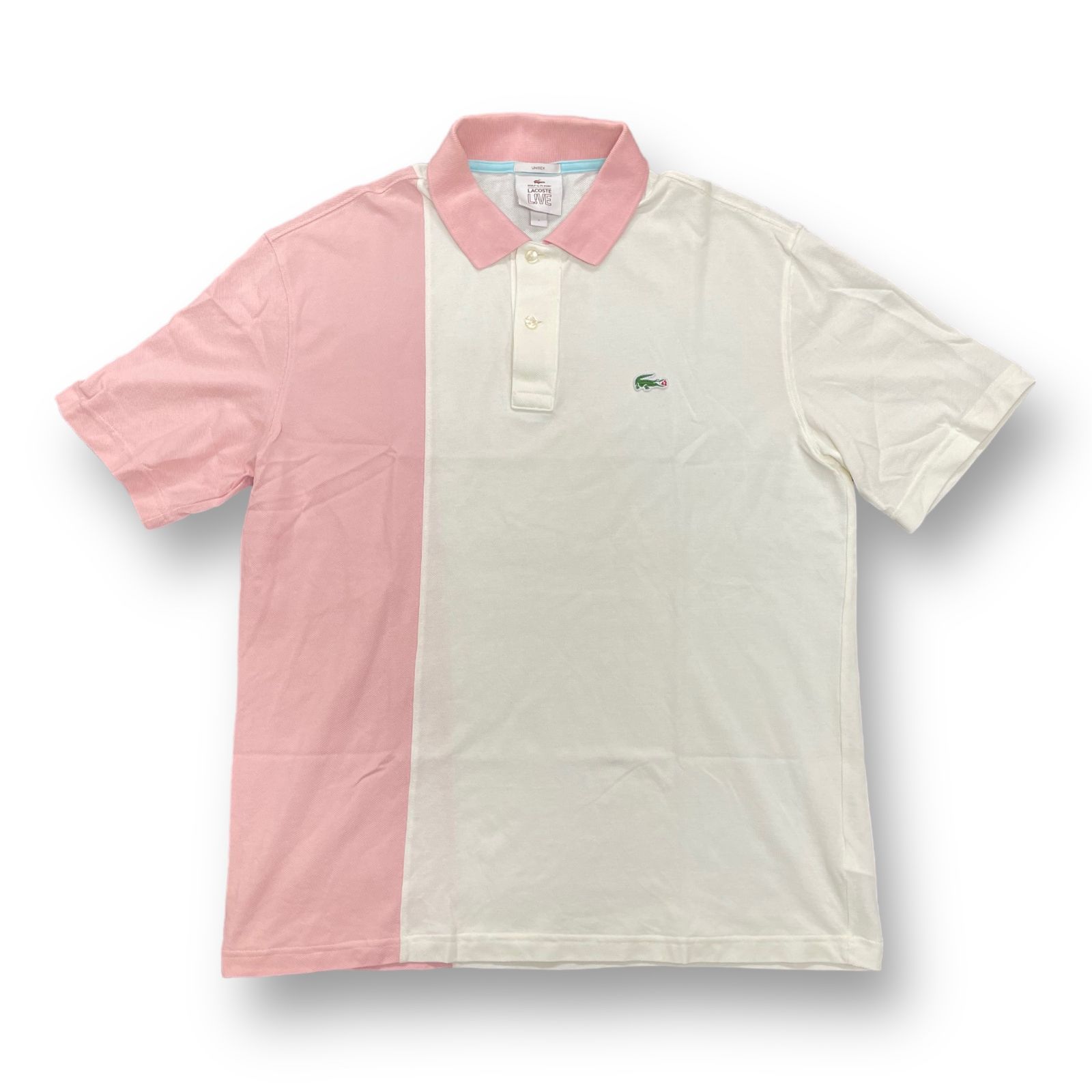 LACOSTE GOLF le FLEUR コラボ カラーブロック ポロシャツ ゴルフ ラ