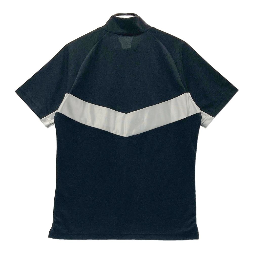 サイズ：2 DANCE WITH DRAGON ダンスウィズドラゴン  モックネック 半袖Tシャツ  ブラック系 [240101485394] ゴルフウェア メンズ ストスト サイズ：2 DANCE WITH DRAGON ダンスウィズドラゴン モック