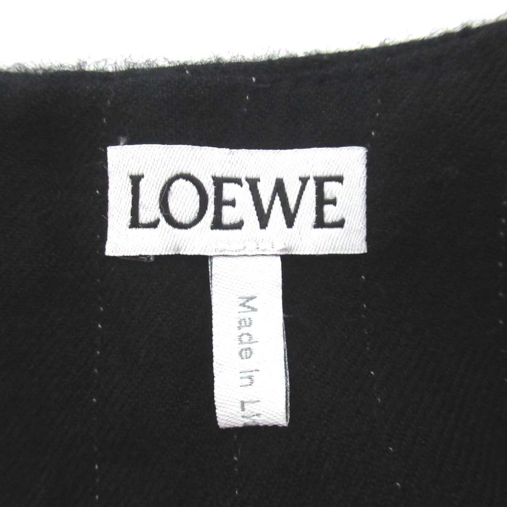 美品 21SS LOEWE ロエベ レザーベルト付き ピンストライプ柄  