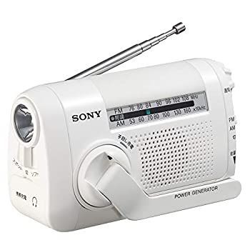 【中古】ソニー ポータブルラジオ ICF-B09 : FM/AM/ワイドFM対応 手回し充電対応 ホワイト ICF-B09 W
