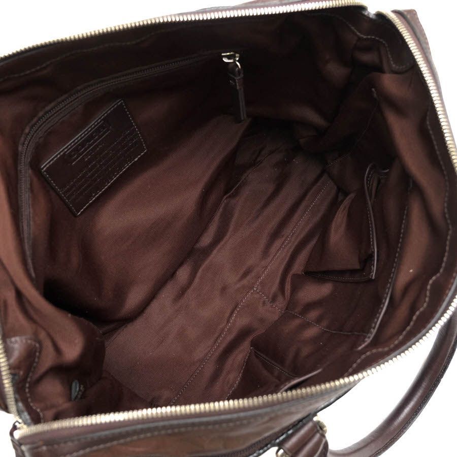コーチ／COACH バッグ ブリーフケース ビジネスバッグ 鞄 ビジネス 70251 OP art leather Zip top Brief X  オプ アート ジップトップ ブリーフ