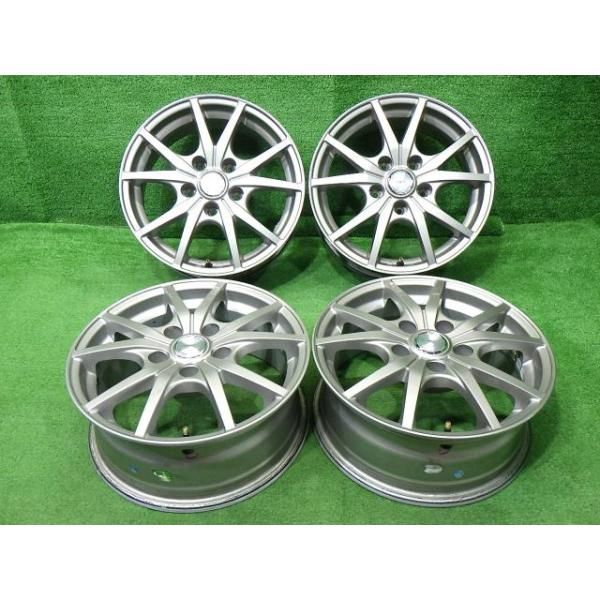 自動車 社外 セレナ ホイール アルミ クロ 15インチ 6J 5穴 4本 114.3 +43