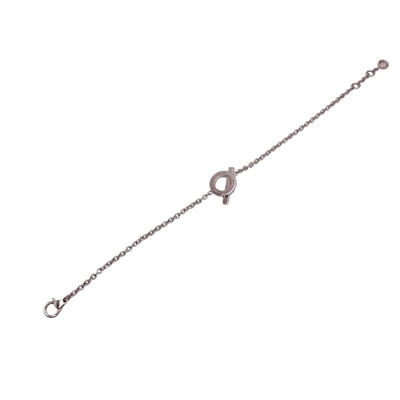 エルメス HERMES フィネス ダイヤ ブレスレット750WG K18ホワイト  