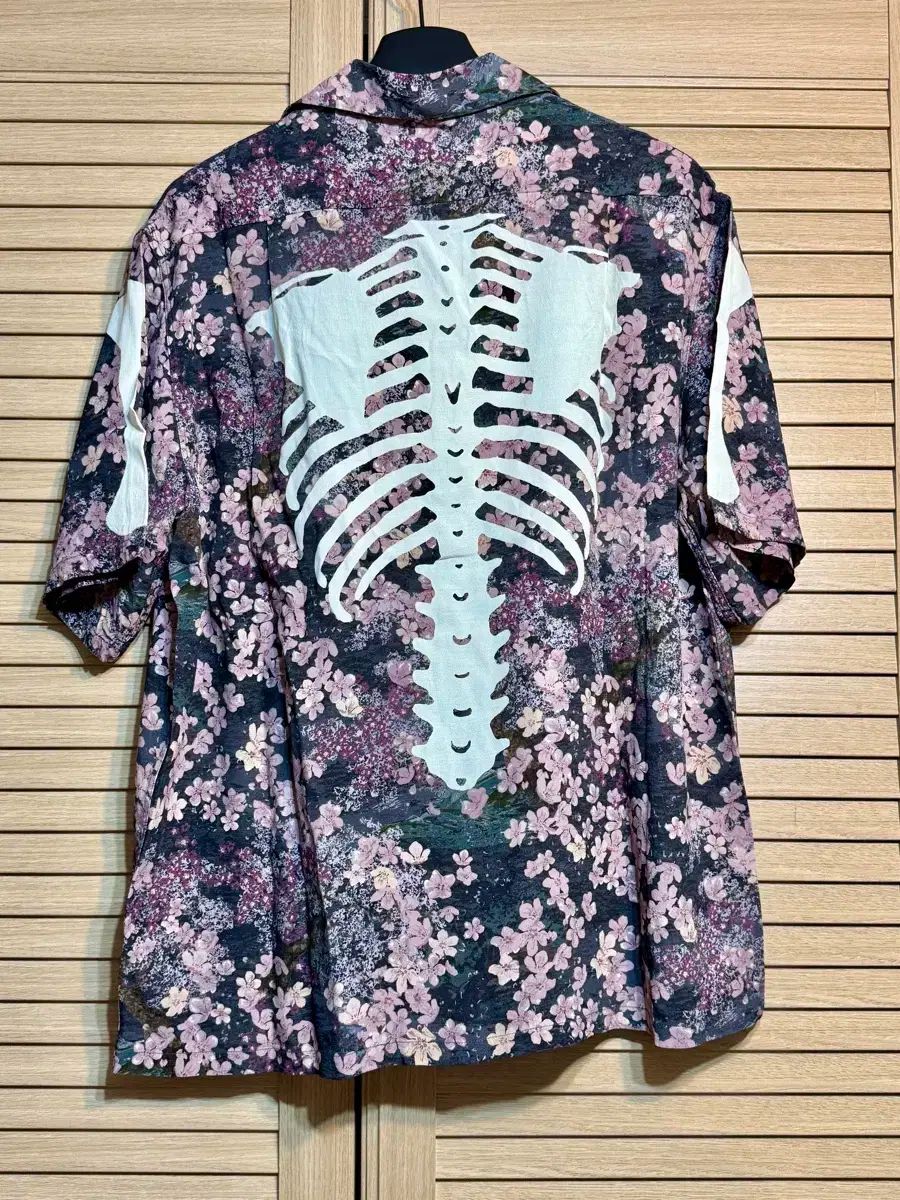 KAPITAL キャピタル花柄 アロハシャツ 渋紫色、試着のみ保管品サイズ4 KAPITAL キャピタル ボーン アロハシャツ kapital レーヨン桜BONEpt