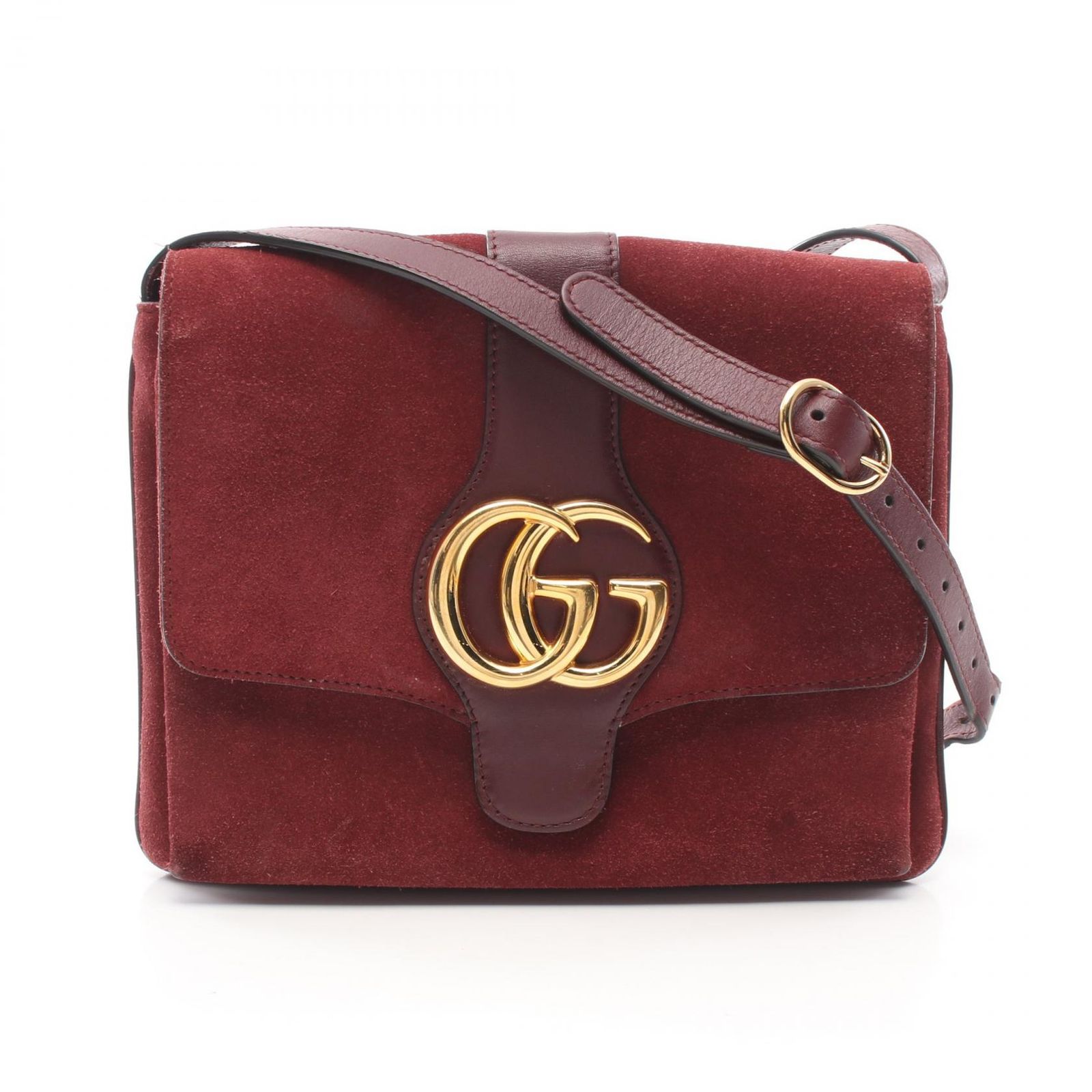 GUCCI GGマーモント アリー バーガンディ ショルダーバッグ グッチ アリー GGマーモント ショルダーバッグ - メルカリ