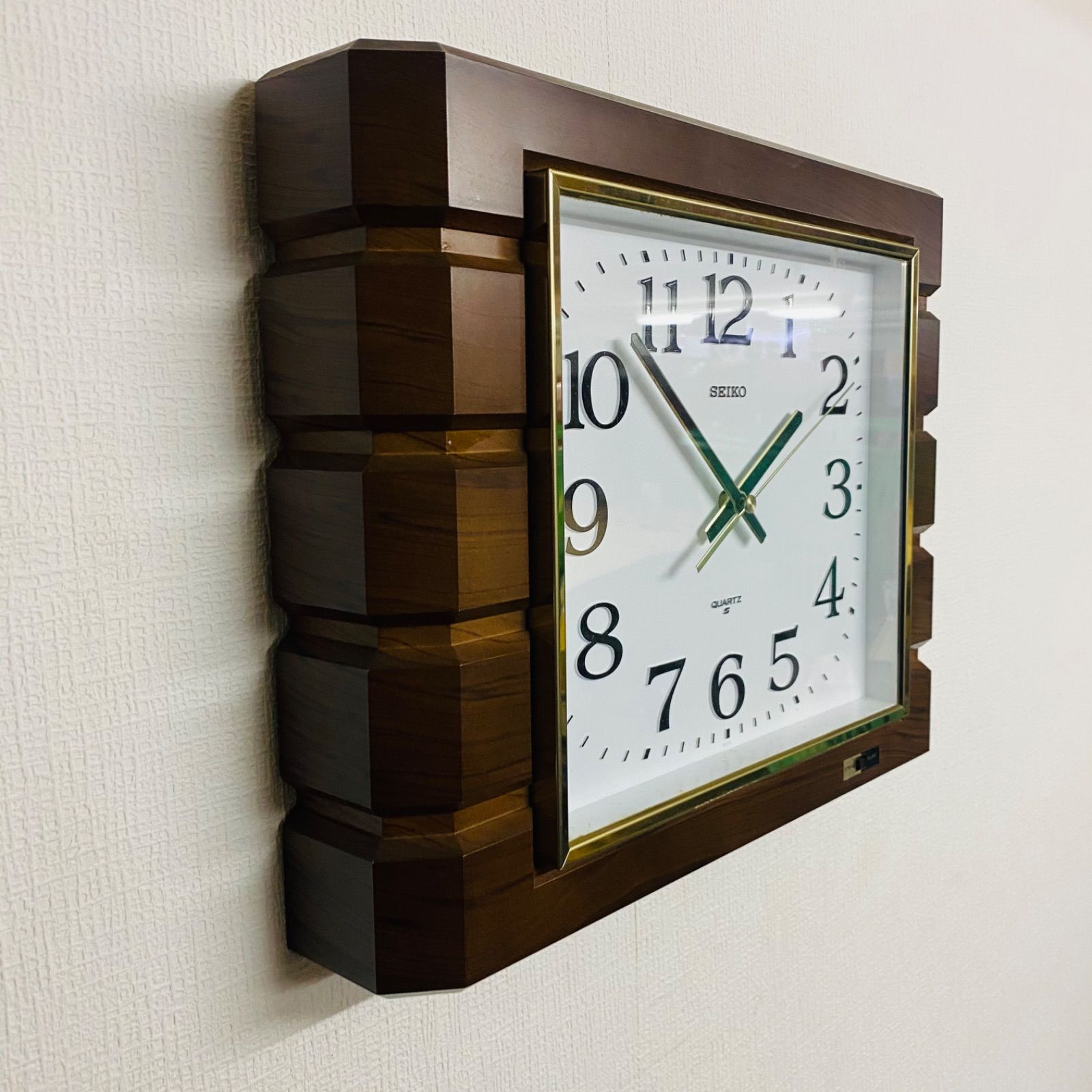 昭和レトロ セイコー クオーツ チャイム 壁掛け時計 掛時計 時計 アナログ時計 Yahoo!オークション - E05026 壁掛け時計 アナログ チャイム付