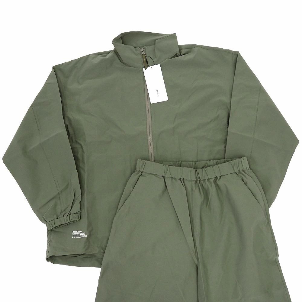 25SS FreshService CORPORATE TRACK SUIT トラックスーツ サイズ L カーキ FSC253-60082B ジャケット パンツ セットアップ フレッシュサービス メンズ 5K1|I06164|KCT09|