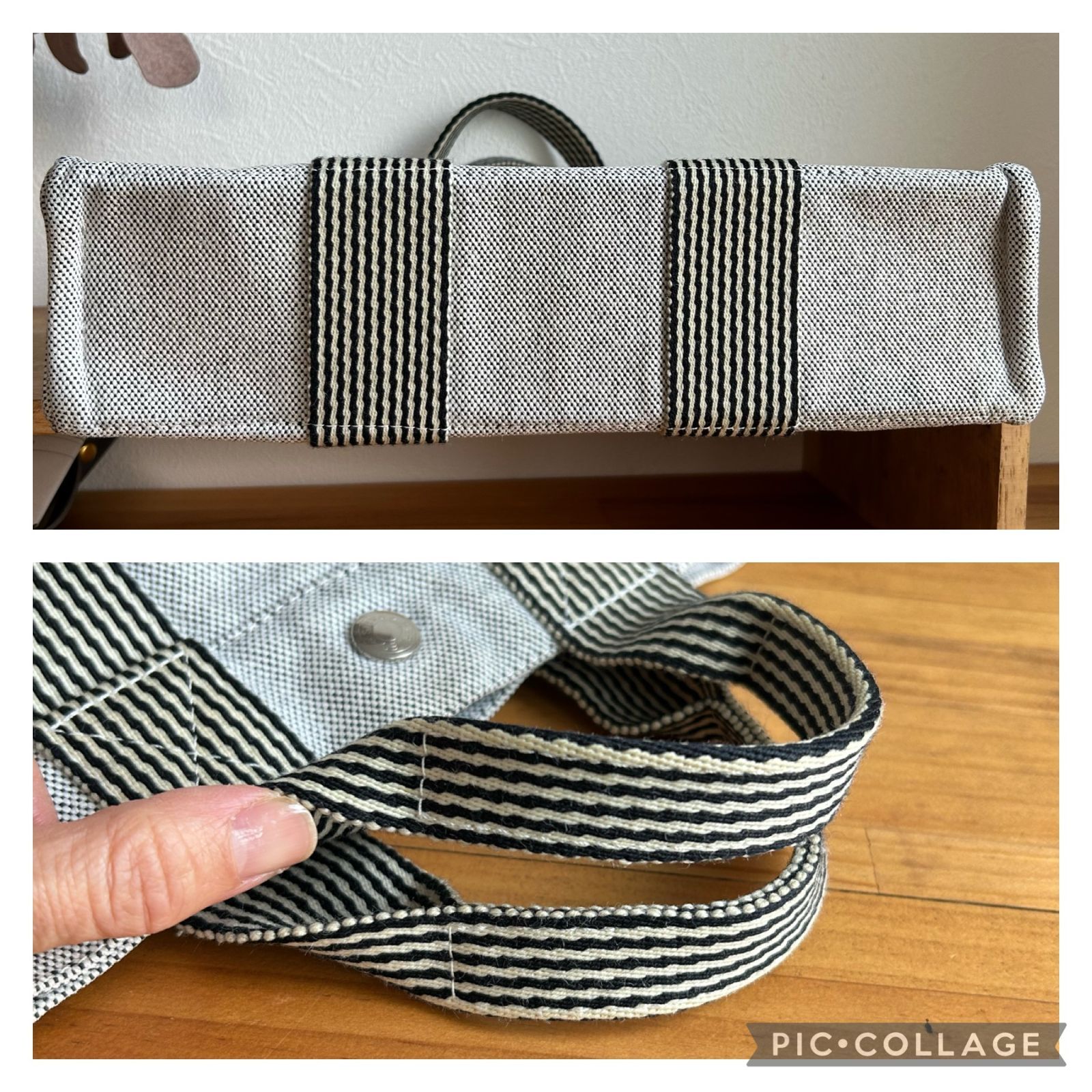 人気色✦HERMES エルメス ニューフールトゥ PM グレー ブラック