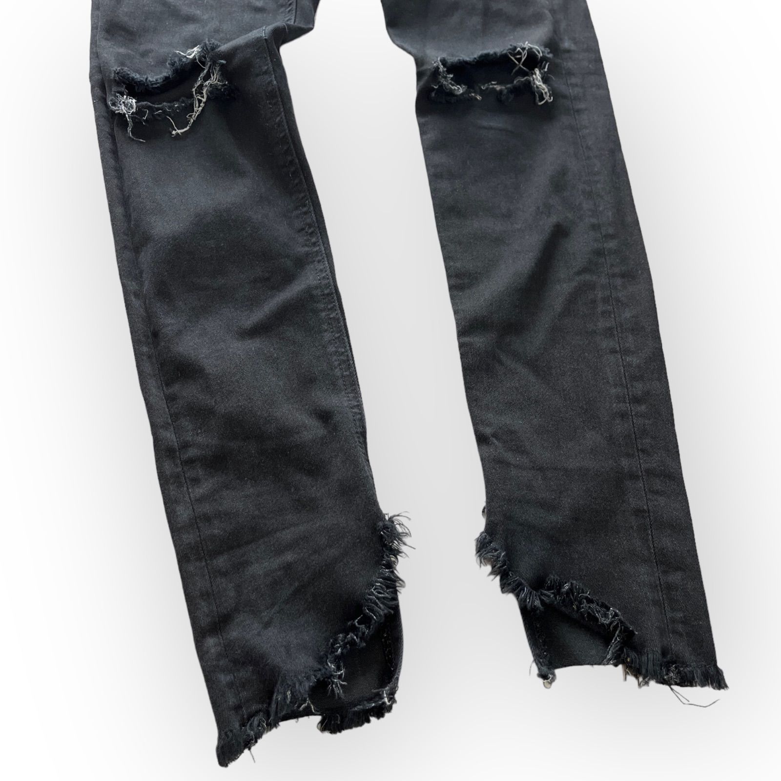 JEANASIS ジーナシス ダメージ加工 クラッシュ加工 スキニー