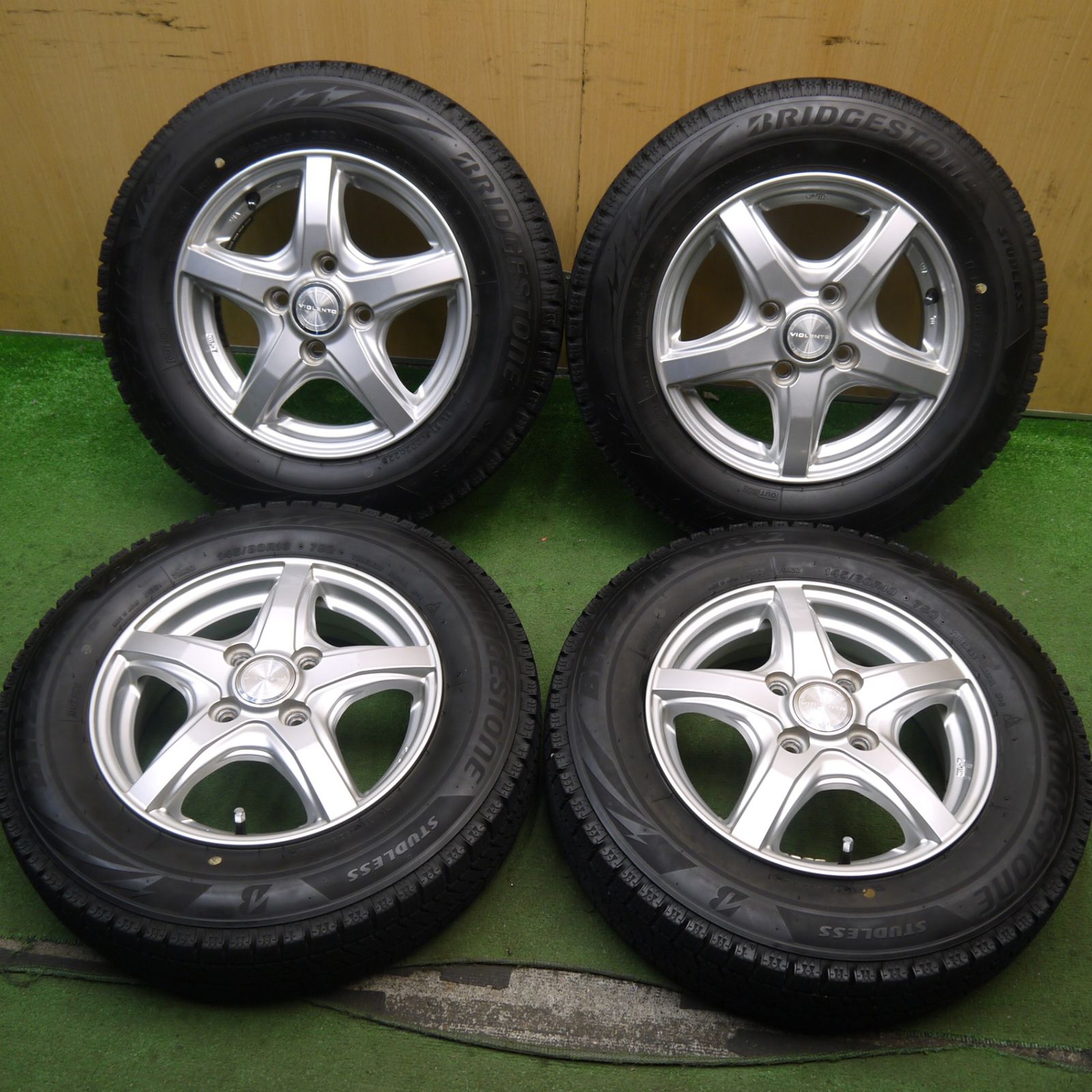 4本価格 22年 スタッドレス 145 80R13 ブリヂストン ブリザック VRX2 VIOLENTO JS ヴィオレント 13インチ PCD100 4H 5090101Hス