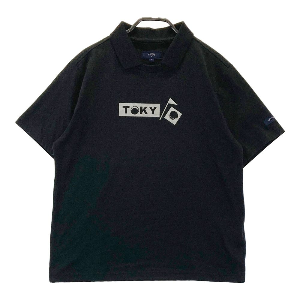 サイズ：L CALLAWAY キャロウェイ 2WAY 襟付き 半袖Tシャツ