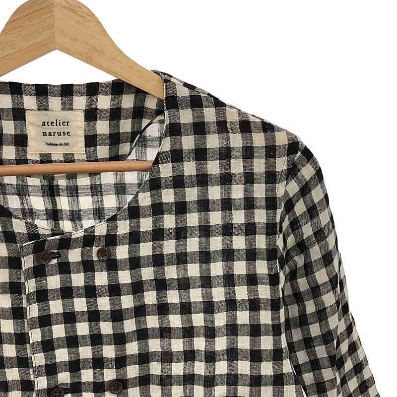 atelier naruse / アトリエナルセ | linen W button blouse