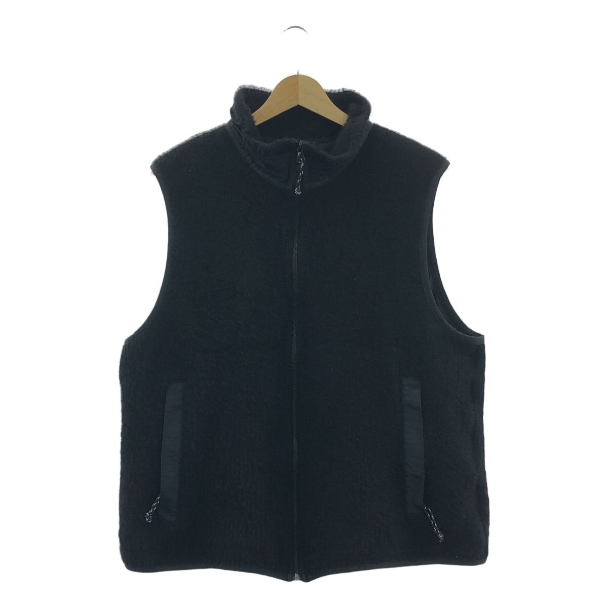 BATONER | バトナー | ×KAPTAIN SUNSHINE ×G win KNIT BOA VEST ニット ボア ベスト | 3 | ブラック | メンズ
