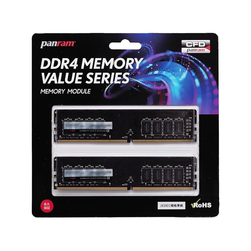 CFD販売 Panram デスクトップPC用 メモリ DDR4-3200 PC4-25600 16GB×2枚 288pin DIMM 無期限 相性 W4U3200PS-16G 0