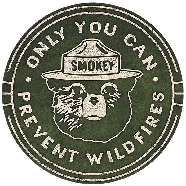 新品 アメリカ直輸入 スモーキーベア警告看板メタルサイン 本物 新品