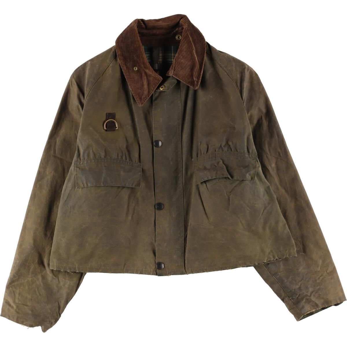 古着 90年代 バブアー Barbour 旧3ワラント ワックスコットン オイルド