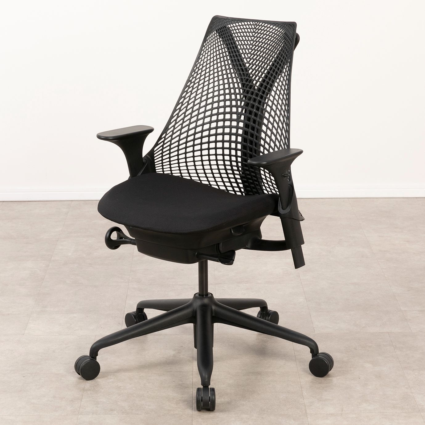 B_使用感あり HermanMiller セイルチェア AS1YA23HAN2BKBBBKBK9119