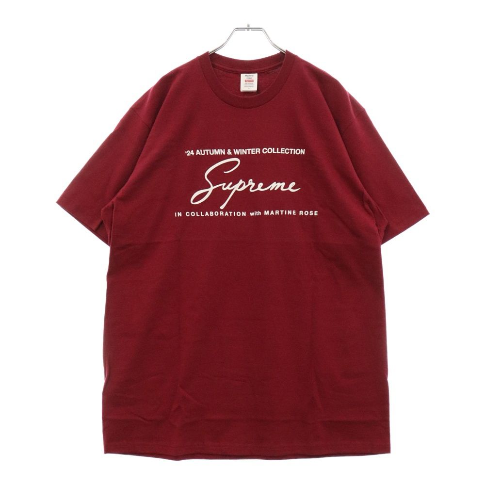 SUPREME (シュプリーム) 24AW Martine Rose Tee マーティンローズ Tシャツ 半袖カットソー レッド