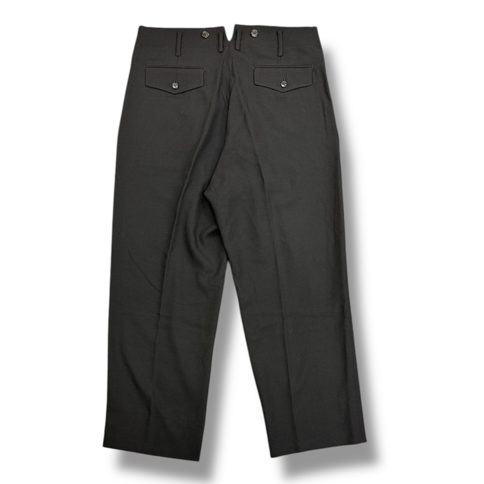 yohji yamamoto POUR HOMME ウールスラックスパンツ テーパードワイド 