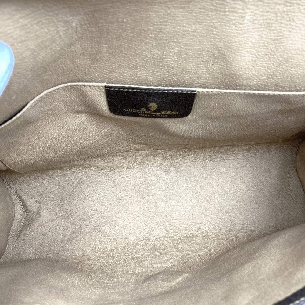 【GUCCI】クラッチバッグ GGスプリーム/シェリーライン　ビンテージ　店 □GUCCI グッチ オールドグッチ ヴィンテージ シェリーライン GG