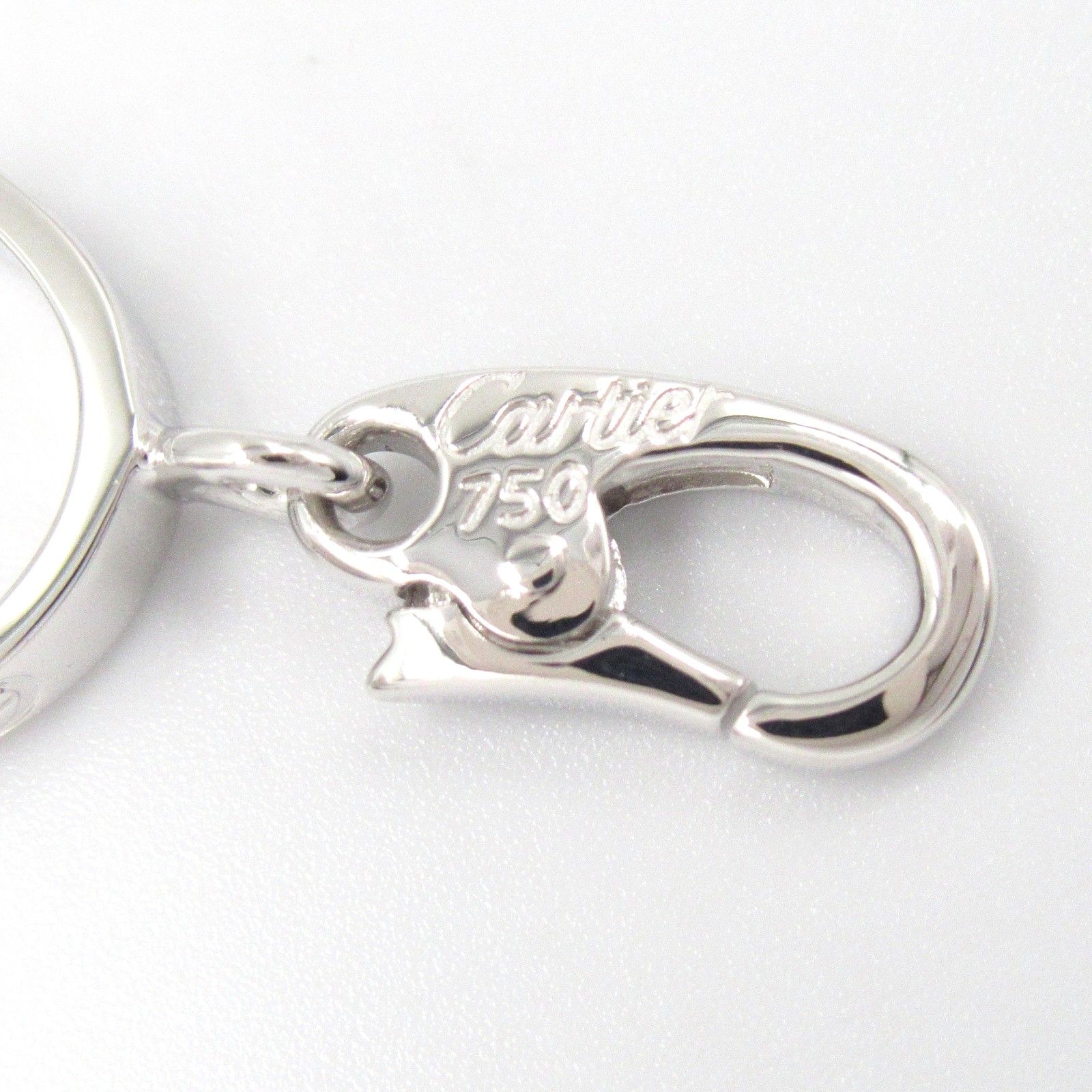 カルティエ CARTIER ペンダントトップ ラブ チャーム K18WG（ホワイト