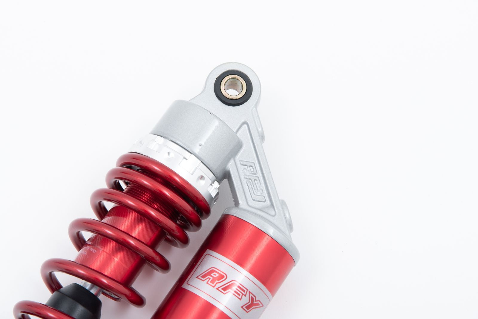 JOG系235mmリアショック シャンパンゴールド/ブルー レッドスプリング 235mm タンク付き リアサスペンション リアショック 青 ブルー