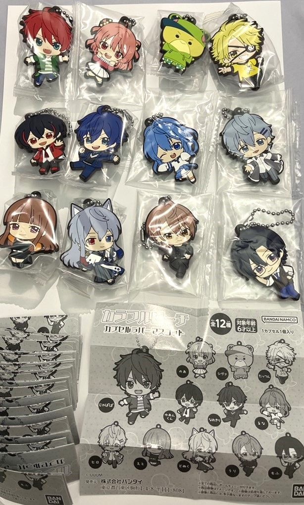 カラフルピーチ カプセルラバーマスコット 全12種セット - メルカリ