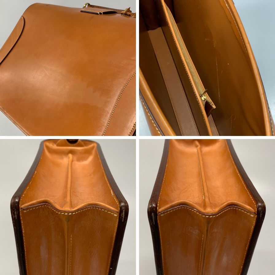 万双 2つまち ダレスバッグ ブライドルレザー