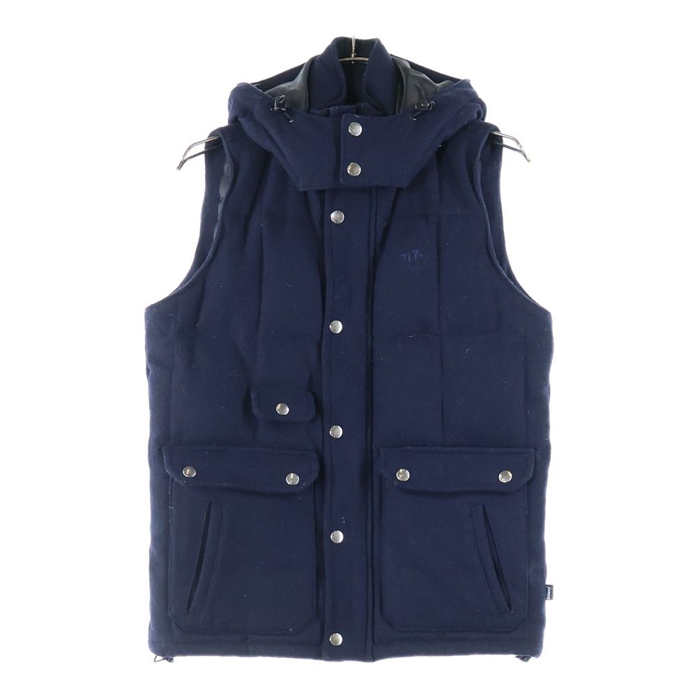 ステューシーフード付きネイビーアウター Stüssy ネイビー ナイロン