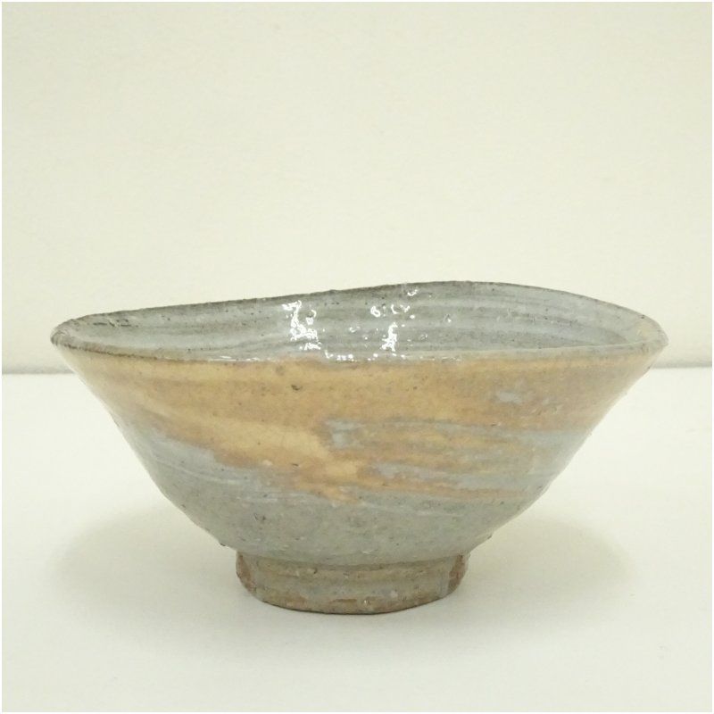 天神窯 山田健吉造 刷毛目茶碗（共箱） 茶道 抹茶 おしゃれ 抹茶茶碗