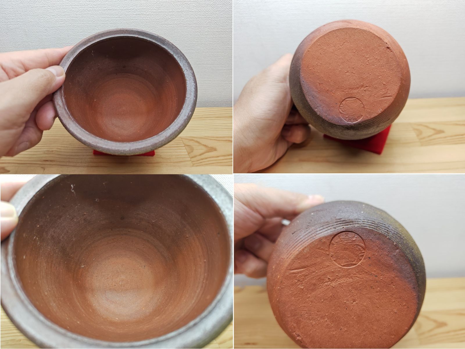 逢絢亭】茶道具 建水 越前焼 棒の先の様な形 峰